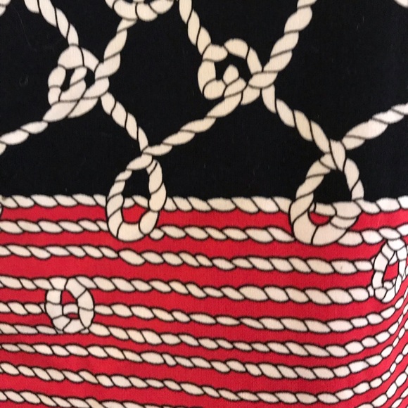 Nautica | Nautical Black and Red Shift Mini Dress - Picture 3 of 4